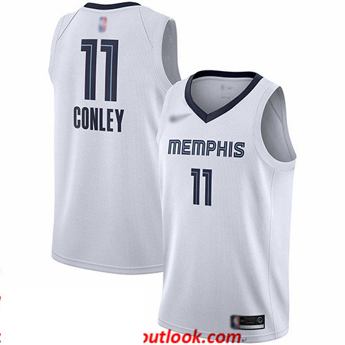 Grizzlies #11 Mike Conley White Basketball Swingman Association Edition Jersey Grizzlies #11 Mike Conley White Basketball Swingman Association Edition Jersey