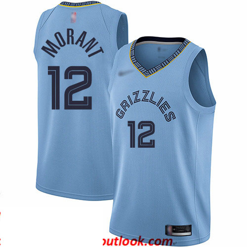 Grizzlies #12 Ja Morant Light Blue Basketball Swingman Statement Edition Jersey Grizzlies #12 Ja Morant Light Blue Basketball Swingman Statement Edition Jersey