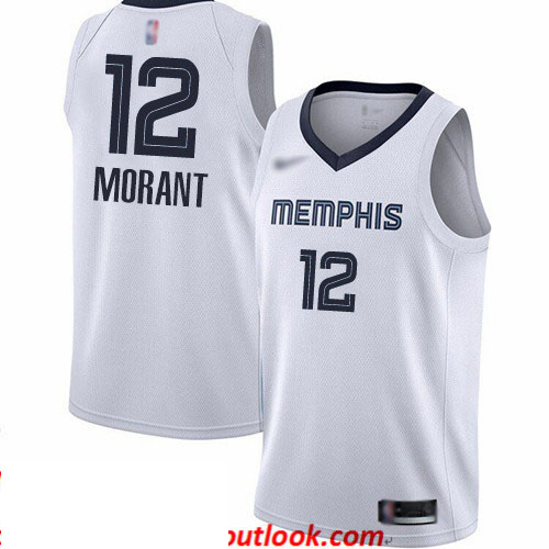 Grizzlies #12 Ja Morant White Basketball Swingman Association Edition Jersey Grizzlies #12 Ja Morant White Basketball Swingman Association Edition Jersey