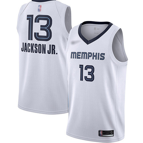 Grizzlies #13 Jaren Jackson Jr. White Basketball Swingman Association Edition Jersey Grizzlies #13 Jaren Jackson Jr. White Basketball Swingman Association Edition Jersey