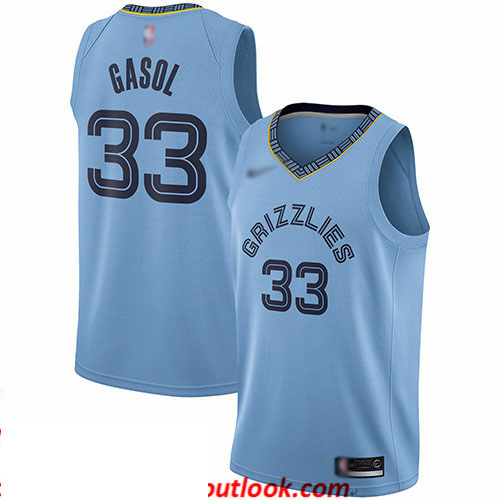 Grizzlies #33 Marc Gasol Light Blue Basketball Swingman Statement Edition Jersey Grizzlies #33 Marc Gasol Light Blue Basketball Swingman Statement Edition Jersey