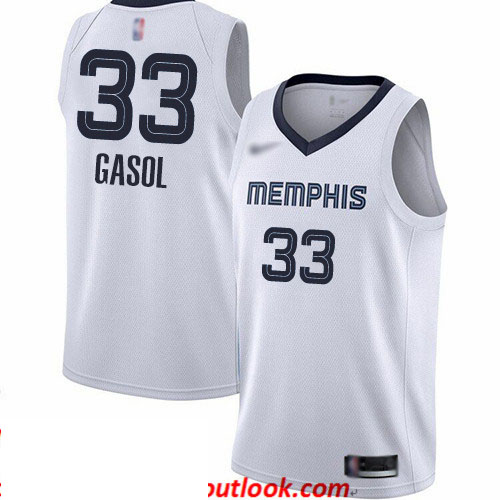 Grizzlies #33 Marc Gasol White Basketball Swingman Association Edition Jersey Grizzlies #33 Marc Gasol White Basketball Swingman Association Edition Jersey