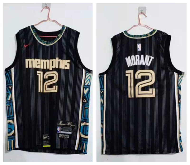 Grizzlies 12 Ja Morant Black 2020-21 City Edition Nike Swingman Jersey Grizzlies 12 Ja Morant Black 2020-21 City Edition Nike Swingman Jersey