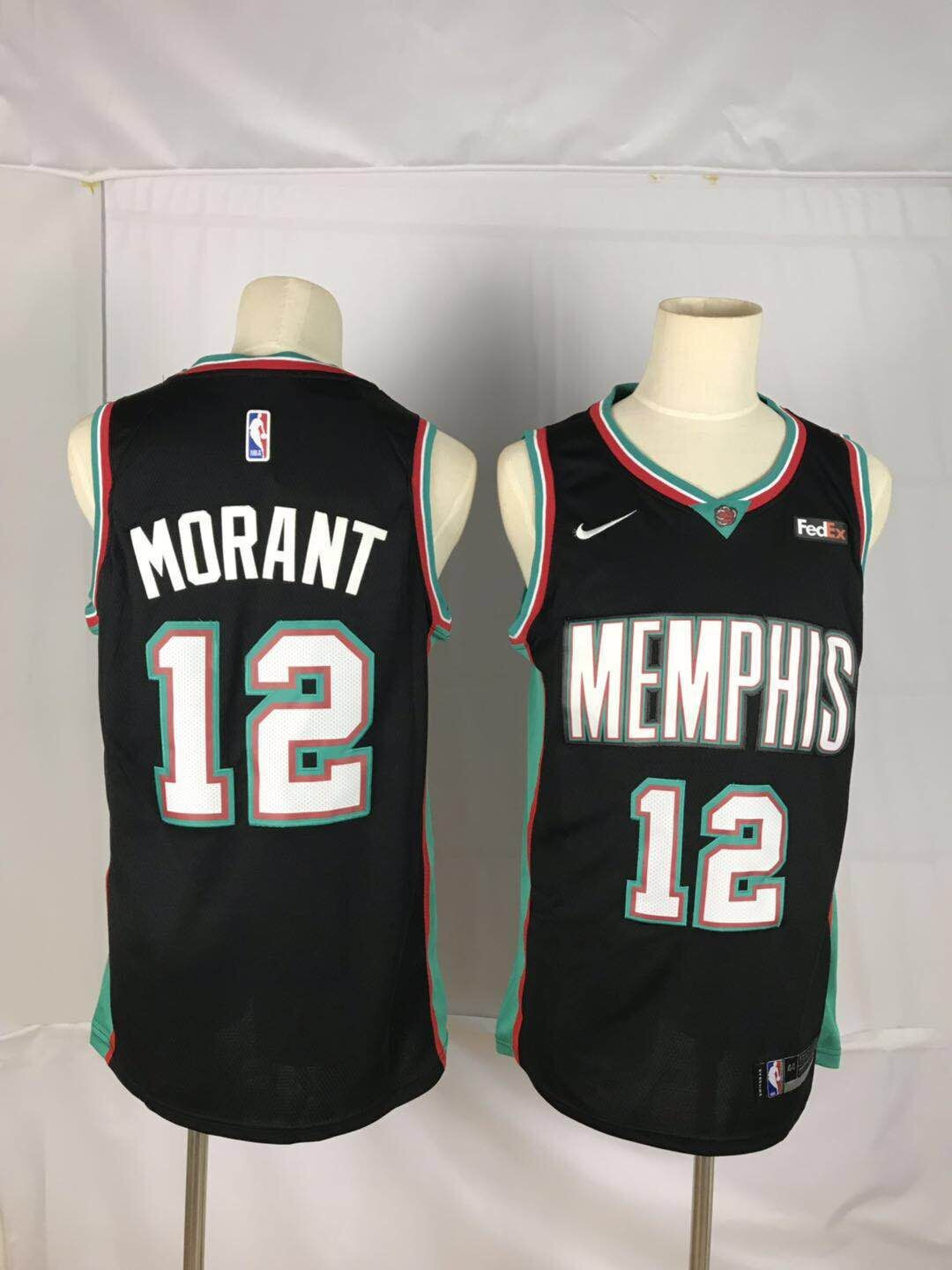Grizzlies 12 Ja Morant Black Nike Swingman Jersey Grizzlies 12 Ja Morant Black Nike Swingman Jersey