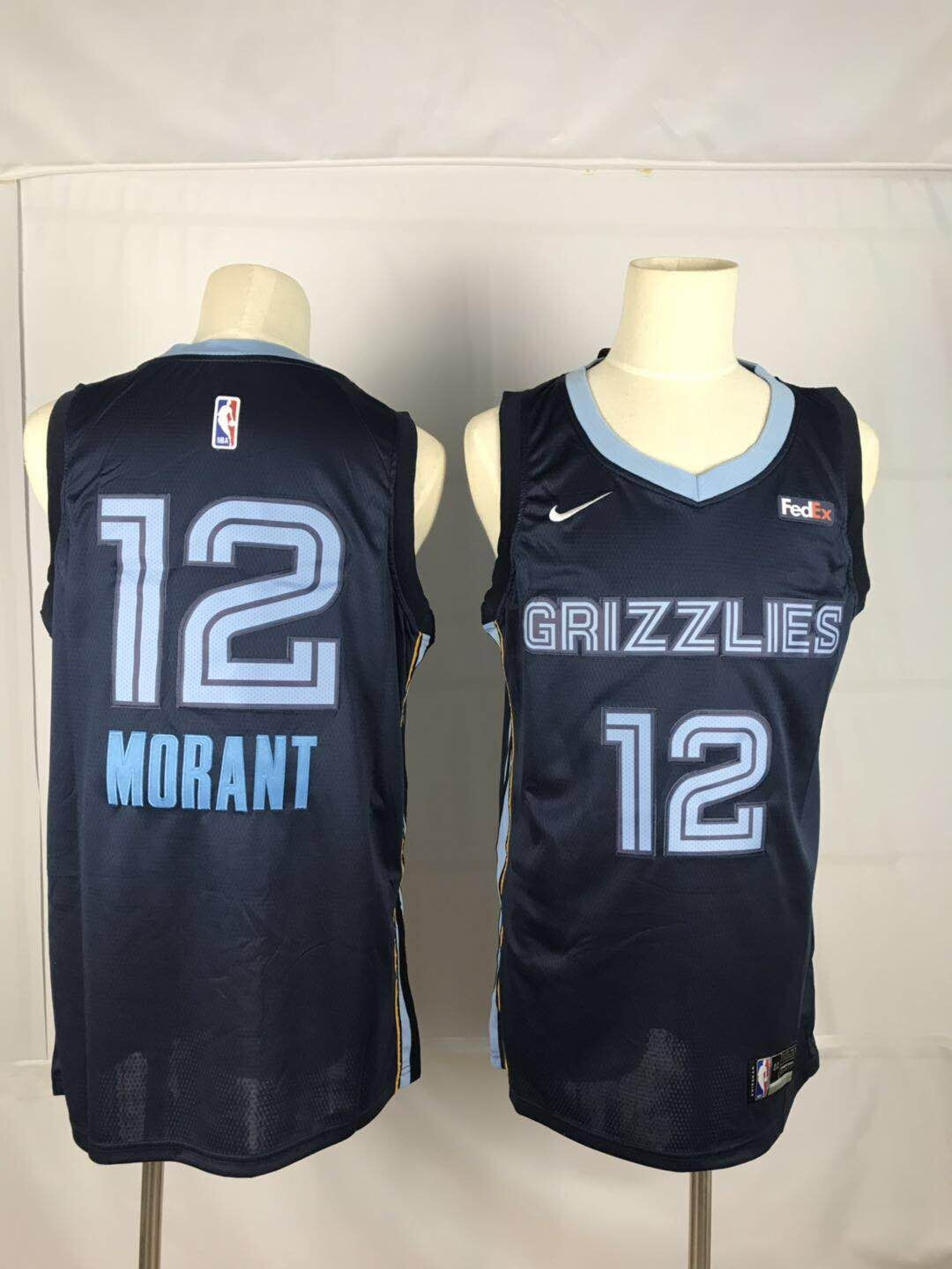 Grizzlies 12 Ja Morant Navy Nike Swingman Jersey Grizzlies 12 Ja Morant Navy Nike Swingman Jersey