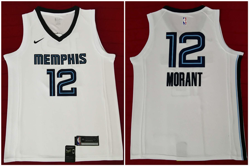Grizzlies 12 Ja Morant White Nike Swingman Jersey