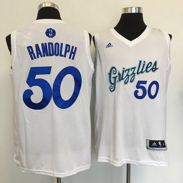 Grizzlies 50 Zach Randolph White 2016 Christmas Day Swingman Jersey