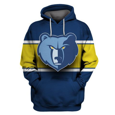 Grizzlies Blue All Stitched Hooded Sweatshirt Grizzlies Blue All Stitched Hooded Sweatshirt