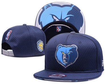 Grizzlies Team Logo Navy Adjustable Hat YD