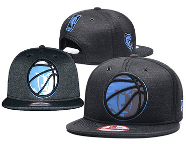 Grizzlies Team Logo Reflective Gray Snapback Adjustable Hat GS