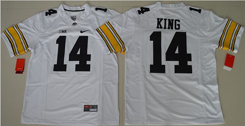 Hawkeyes #14 Desmond King White Stitched NCAA Jersey Hawkeyes #14 Desmond King White Stitched NCAA Jersey