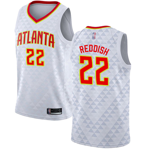 Hawks #22 Cam Reddish White Basketball Swingman Association Edition Jersey Hawks #22 Cam Reddish White Basketball Swingman Association Edition Jersey