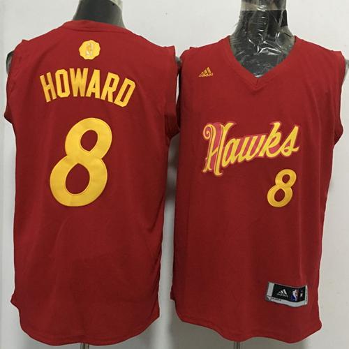 Hawks #8 Dwight Howard Red 2016-2017 Christmas Day Stitched NBA Jersey Hawks #8 Dwight Howard Red 2016-2017 Christmas Day Stitched NBA Jersey