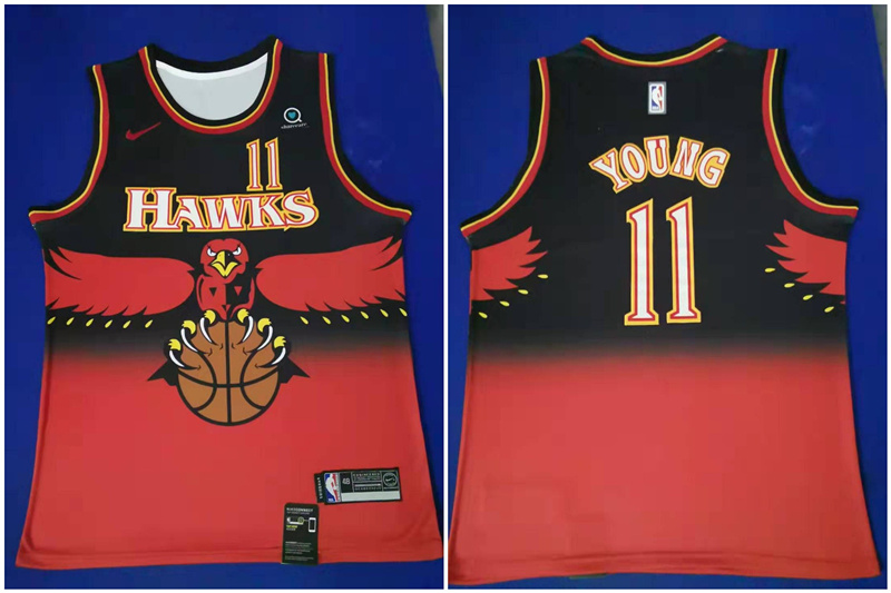 Hawks 11 Trae Young Red Nike Throwback Swingman Jersey Hawks 11 Trae Young Red Nike Throwback Swingman Jersey