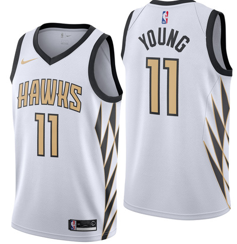 Hawks 11 Trae Young White 2018-19 City Edition Nike Swingman Jersey Hawks 11 Trae Young White 2018-19 City Edition Nike Swingman Jersey