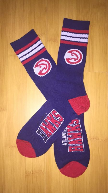 Hawks Team Logo Navy NBA Socks Hawks Team Logo Navy NBA Socks