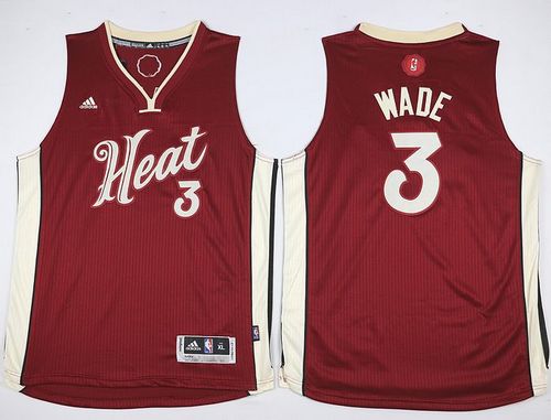 Heat #3 Dwyane Wade Red 2015-2016 Christmas Day Stitched Youth NBA Jersey Heat #3 Dwyane Wade Red 2015-2016 Christmas Day Stitched Youth NBA Jersey