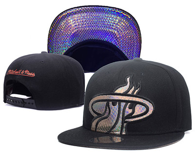 Heat Team Logo Black Reflective Adjustable Hat GS