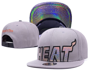 Heat Team Logo Gray Reflective Adjustable Hat GS