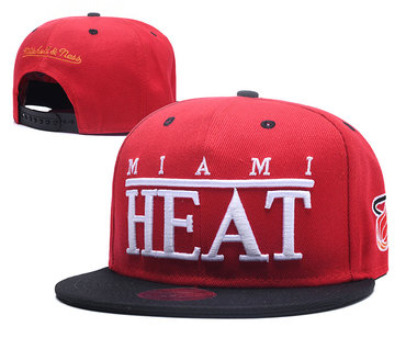 Heat Team Logo Red Snapback Adjustable Hat GS