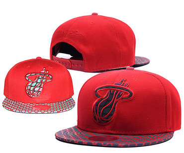 Heat Team Logo Reflective Red Snapback Adjustable Hat GS