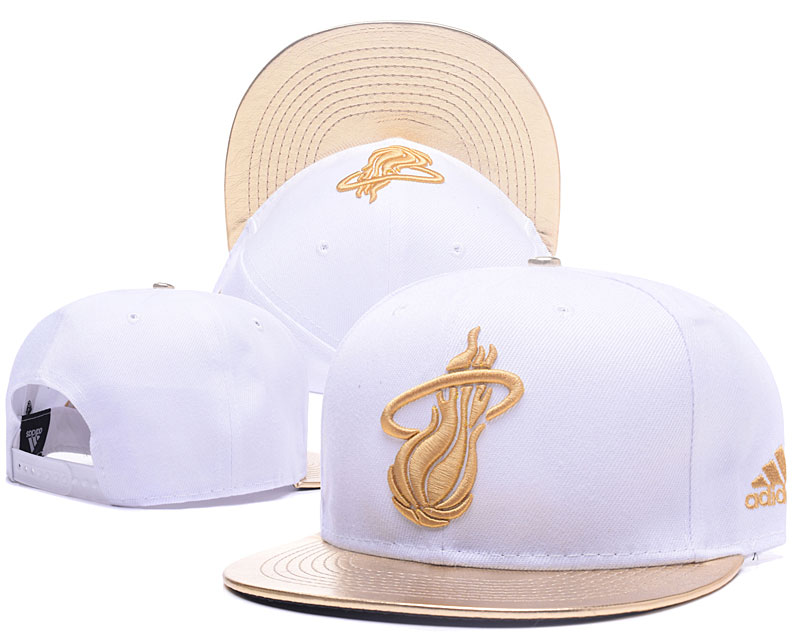 Heat Team Logo White Adjustable Hat GS