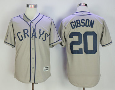 Homestead Grays 20 Josh Gibson Gray Cool Base Baseball Jersey Homestead Grays 20 Josh Gibson Gray Cool Base Baseball Jersey
