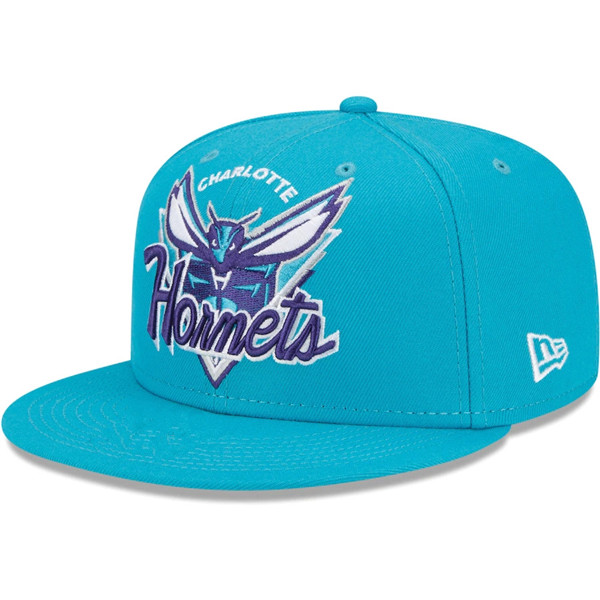 Hornets Blue Snapback Hat --TX