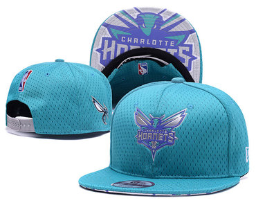 Hornets Team Logo Aqua Adjustable Hat YD
