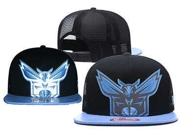 Hornets Team Logo Black Adjustable Hat GS