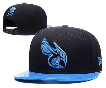 Hornets Team Logo Black Adjustable Hat GS