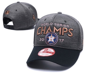 Houston Astros Graphite 2017 World Series Champions Peaked Adjustable Hat GS