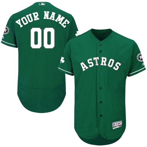 Houston Astros Green Celtic Men's Flexbase Customized Jersey Houston Astros Green Celtic Men's Flexbase Customized Jersey