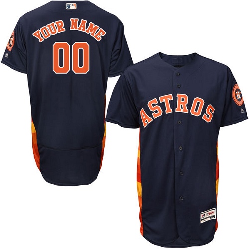 Houston Astros Navy Men's Flexbase Customized Jersey Houston Astros Navy Men's Flexbase Customized Jersey