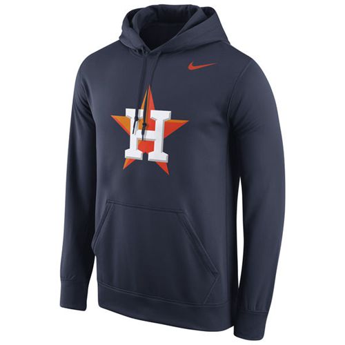 Houston Astros Nike Logo Performance Navy Pullover MLB Hoodie Houston Astros Nike Logo Performance Navy Pullover MLB Hoodie