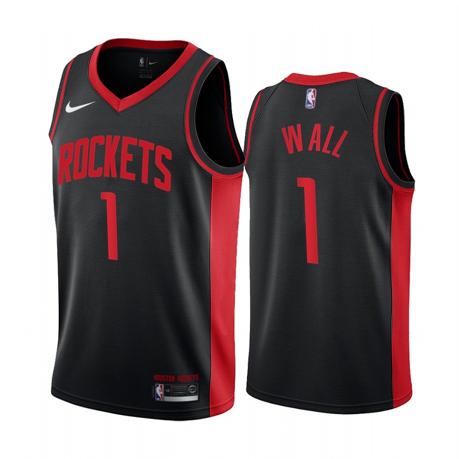 Houston Rockets #1 John Wall Black NBA Swingman 2020-21 Earned Edition Jersey Houston Rockets #1 John Wall Black NBA Swingman 2020-21 Earned Edition Jersey