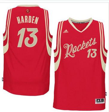 Houston Rockets #13 James Harden Red 2015-2016 Christmas Day Stitched NBA Jersey