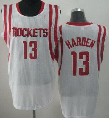 Houston Rockets #13 James Harden White Revolution 30 NBA Jerseys