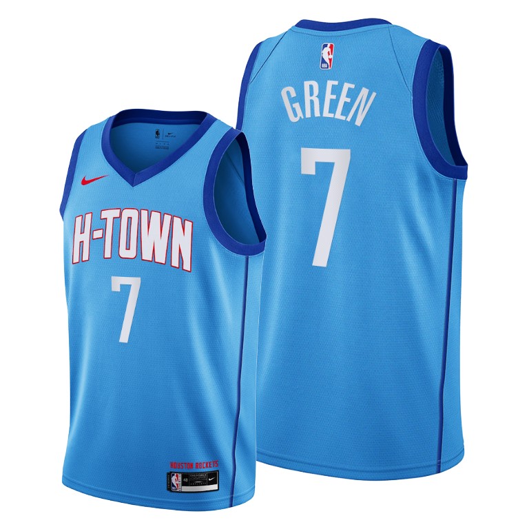 Houston Rockets #7 Jalen Green Blue Jersey 2021 NBA Houston Rockets #7 Jalen Green Blue Jersey 2021 NBA