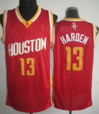 Houston Rockets 13 James Harden Red Throwback Revolution 30 NBA Jerseys