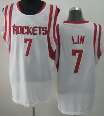 Houston Rockets 7# Jeremy Lin White Revolution 30 NBA Jerseys
