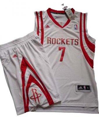 Houston Rockets 7# Jeremy Lin White Revolution 30 Swingman NBA Jersey & Shorts Suit Houston Rockets 7# Jeremy Lin White Revolution 30 Swingman NBA Jersey & Shorts Suit