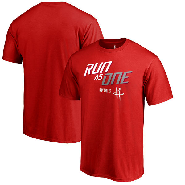 Houston Rockets Fanatics Branded 2018 NBA Playoffs Slogan T-Shirt Red Houston Rockets Fanatics Branded 2018 NBA Playoffs Slogan T-Shirt Red