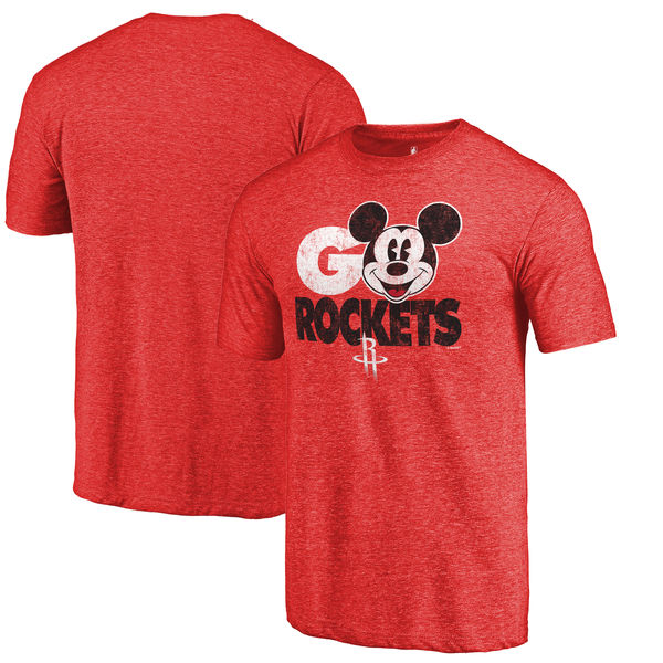 Houston Rockets Fanatics Branded Red Disney Rally Cry Tri-Blend T-Shirt Houston Rockets Fanatics Branded Red Disney Rally Cry Tri-Blend T-Shirt
