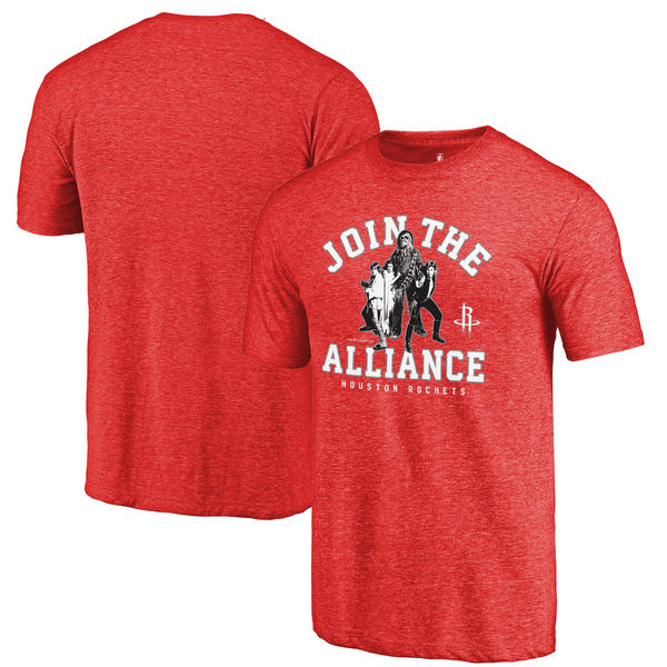 Houston Rockets Fanatics Branded Red Star Wars Alliance Tri-Blend T-Shirt Houston Rockets Fanatics Branded Red Star Wars Alliance Tri-Blend T-Shirt