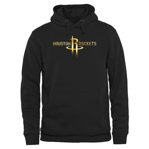 Houston Rockets Gold Collection Pullover Hoodie Black Houston Rockets Gold Collection Pullover Hoodie Black