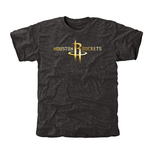 Houston Rockets Gold Collection Tri-Blend T-Shirt Black Houston Rockets Gold Collection Tri-Blend T-Shirt Black