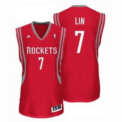 Houston Rockets Jeremy Lin #7 Red Revolution 30 red Jersey