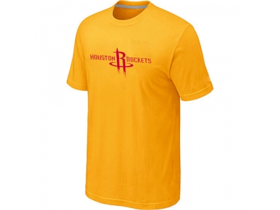 Houston Rockets adidas Primary Logo T-Shirt -Yellow Houston Rockets adidas Primary Logo T-Shirt -Yellow
