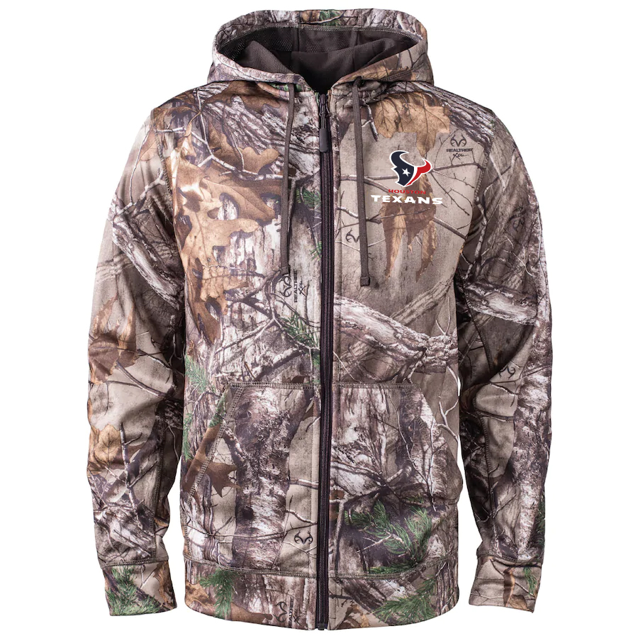 Houston Texans 2020 NFL Men's Realtree Camo Full-Zip Hoodie Houston Texans 2020 NFL Men's Realtree Camo Full-Zip Hoodie